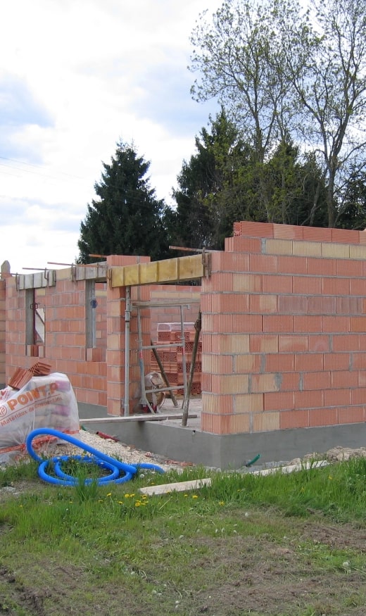 BATIR ENSEMBLE avancement chantier maison en brique