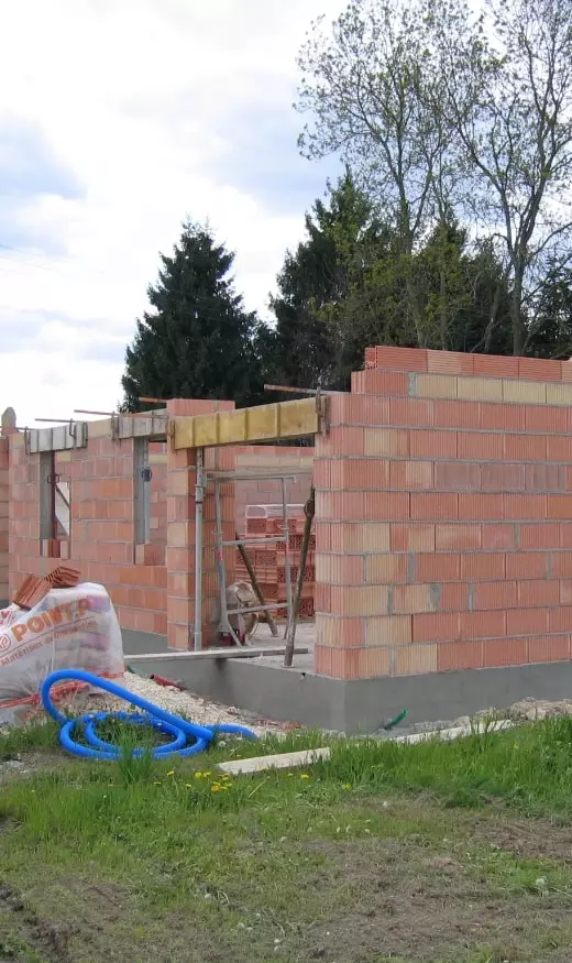 BATIR ENSEMBLE avancement chantier maison en brique