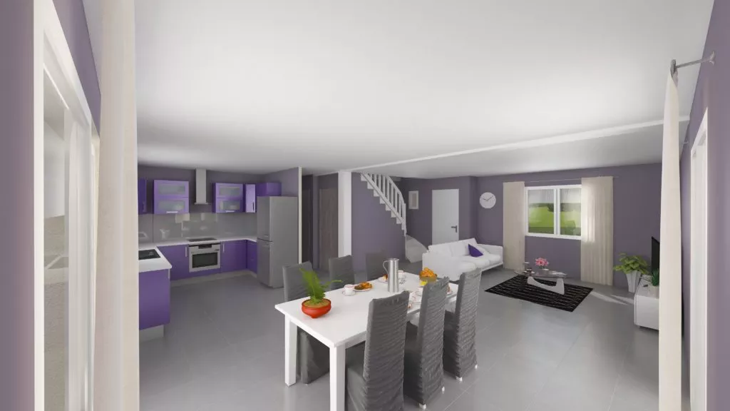 Vue intérieure Maison Glycine, 122 m², 4 chambre | Bâtir Ensemble